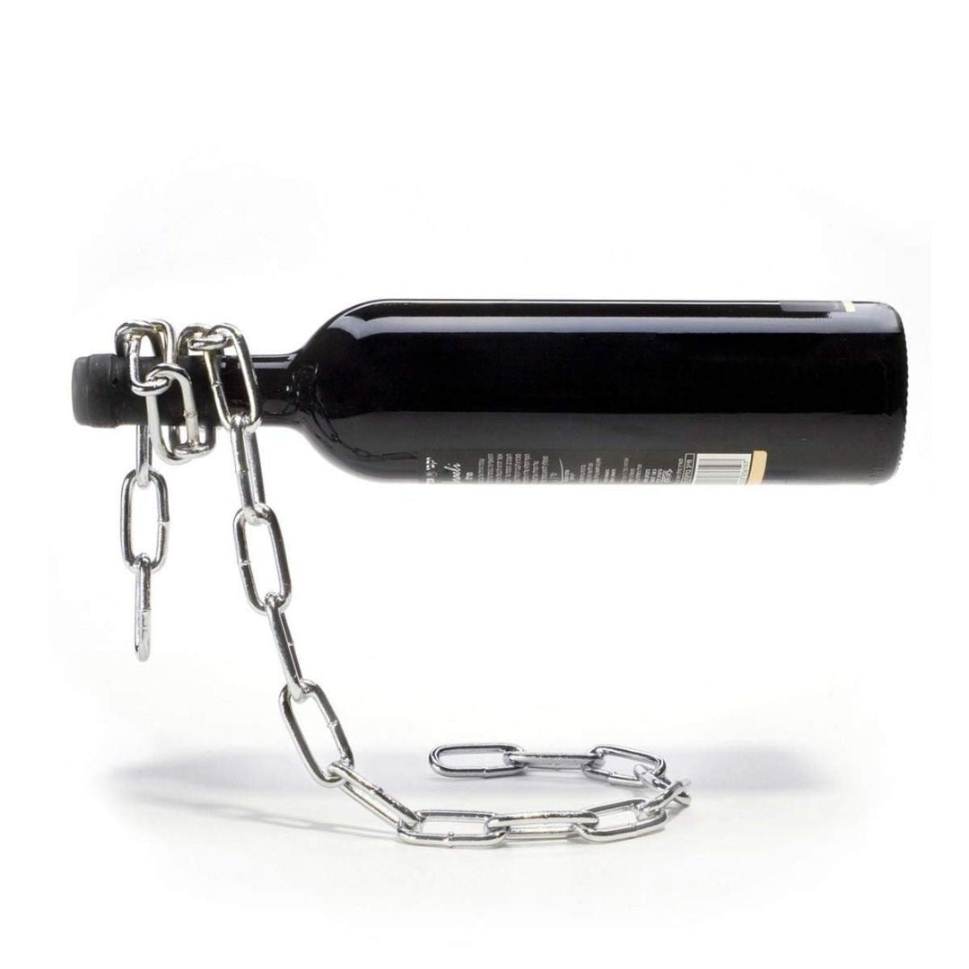 MagicLink: Floating Chain Wine Bottle Holder