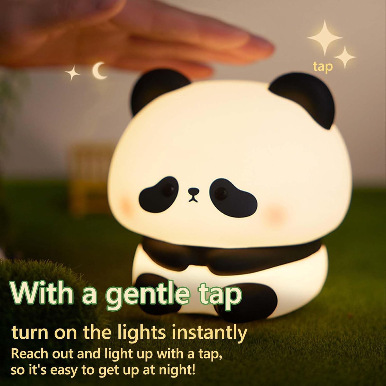PandaGlow: Adorable Silicone Night Lamp